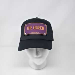 John Hatter & Co The Queen A-Frame Trucker Hat Cap Snapback Rubber Patch‎ Black